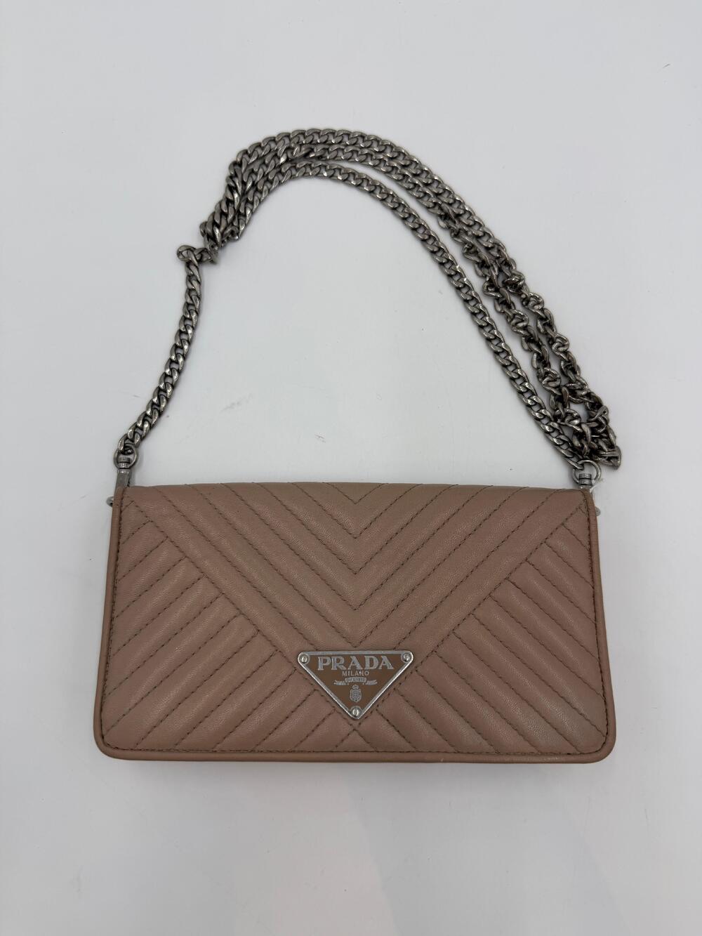 Prada Vitello Move Chain Wallet